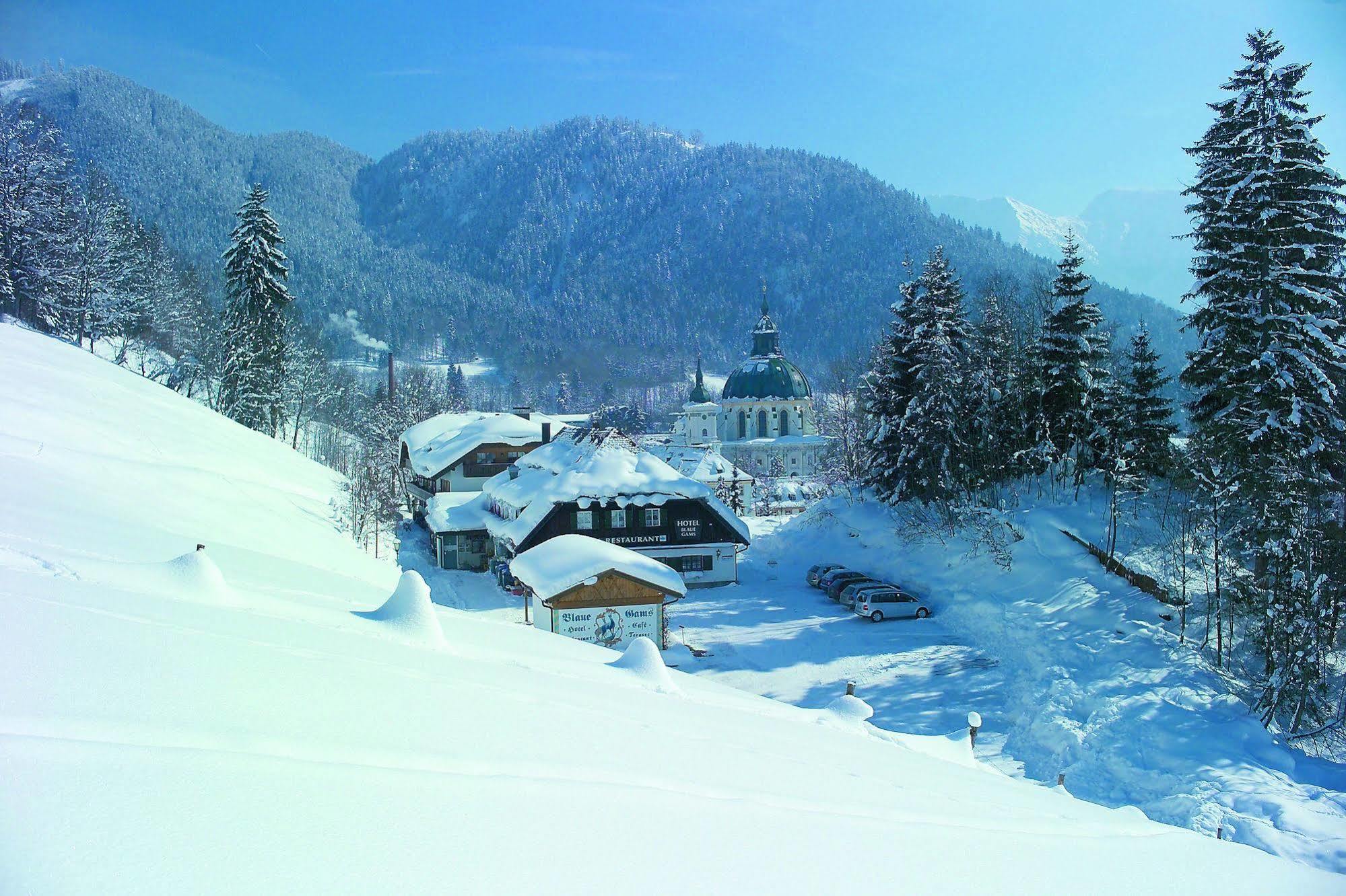 Gasthof Blaue Gams เอตทาล ภายนอก รูปภาพ